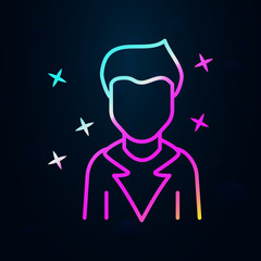 Boy modern young nolan icon. Simple thin line, outline vector of avatar icons for ui and ux, website or mobile application