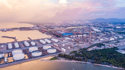 Oil and gas refinery industry zone