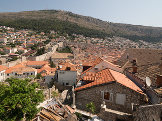 Vista de Dubrovnik desde las murallas de la ciudad