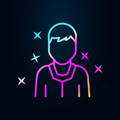 Boy young avatar nolan icon. Simple thin line, outline vector of avatar icons for ui and ux, website or mobile application