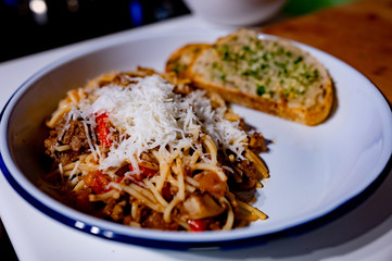 Left over Spag Bol