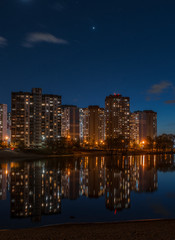 Fototapeta na wymiar Kiev city at night