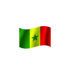 Senegal   flag. Simple vector Senegal  
 flag