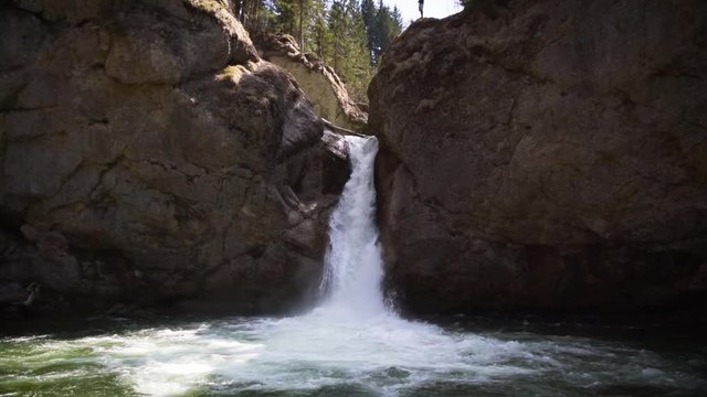 Panorama der Buchenegger Wasserf&auml;lle im Sommer, Allg&auml;u, Deutschland