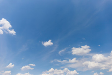 Blue sky background with clouds' natural background.