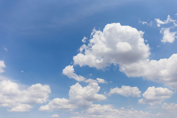Blue sky background with clouds' natural background.
