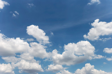 Blue sky background with clouds' natural background.