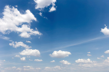 Blue sky background with clouds' natural background.
