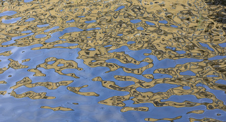 Image of the water surface of the Griboedov Canal in St. Petersburg