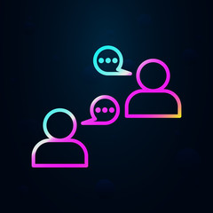 Conversation, communication nolan icon. Simple thin line, outline vector of communication icons for ui and ux, website or mobile application