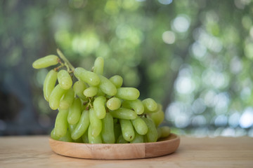 Fresh fruit brunch green grapes