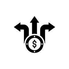 costs and revenue Vector Icon