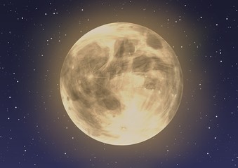 Obraz premium 満月/full moon