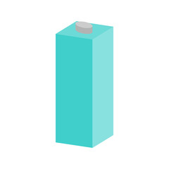 Milk or juice carton icon vector