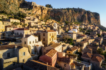 Aerial view of Monemvasia, Greece