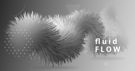 Obraz premium Vector Wave Abstract. Neon Dynamic Movement. 