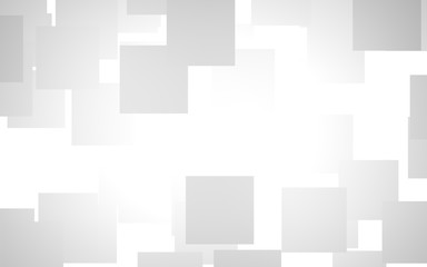 White abstract background. Misty backdrop with grey squares. 3D illustration