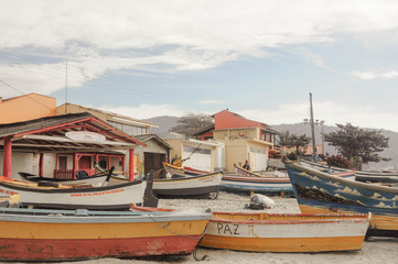 Fototapeta na wymiar old fishing village