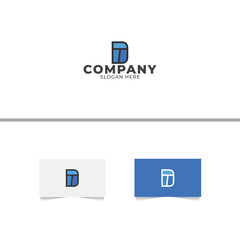 Obraz premium Letter D and T Logo Design Template