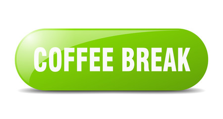 coffee break button. coffee break sign. key. push button.