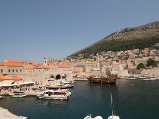 Fototapeta na wymiar Puerto de Dubrovnik, en Croacia