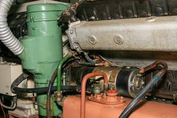 Old soviet tank engine