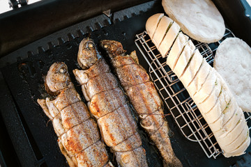 Forellen am Grill