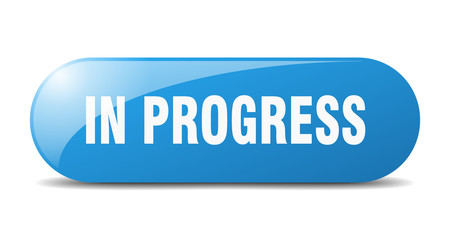 in progress button. in progress sign. key. push button.