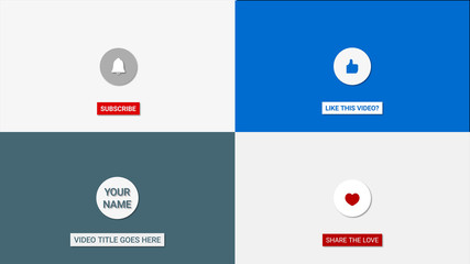 Dynamic Intro with Social Media Icons