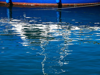 Blue water ripples background