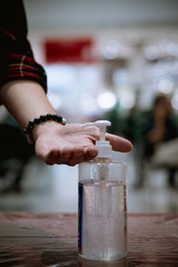 Bottle Pump Alcohol Gel  Cleaning