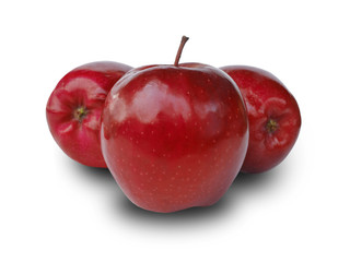 Plakat apples isolated on white background
