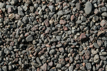Grey granite gravel texture