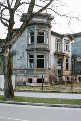 Liepaja, Latvia, 2009, April, Abandoned timber building