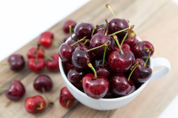 cherries in a bowl