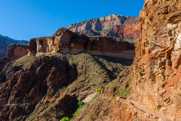 The Bright Angel Trail, Grand Canyon National Park, Arizona, USA