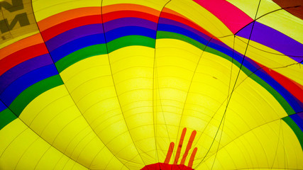 Fototapeta premium Interior of hot air balloon, Albuquerque, New Mexico, USA