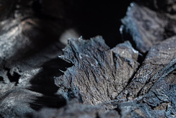 macro melted Aluminium