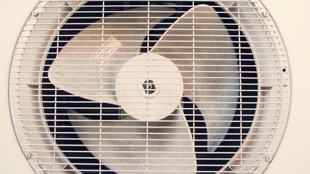 Air conditioning ventilation, close up shot, 4K.