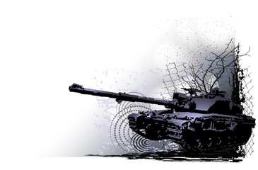 Army military war tank - 343881316