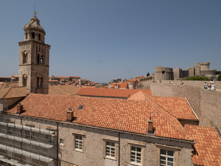 Vistas de la ciudad de Dubrovnik desde sus murallas, en Croacia