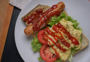 A delicious dish of breakfast