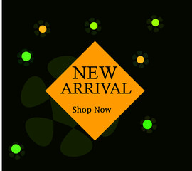 New arrivals logo for online shopping websites. Business iccon. 