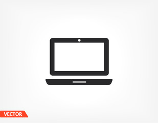 Laptop icon in trendy flat style isolated on white background. Computer symbol for your website design, logo, application. Vector иллюстратион laptop , laptop eps 10 laptop .