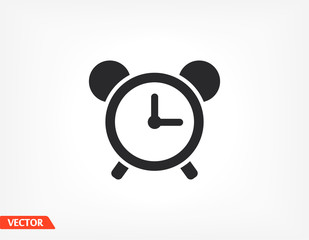 clock icon. Vector Eps 10 . illustration best clock Design Flat