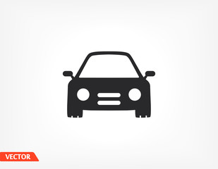 Obraz premium Machine outline line icon isolated on beautiful background. Car symbol for website design,logo, user interface. Editable stroke. Vector transport illustrator. EPS 10 line. car