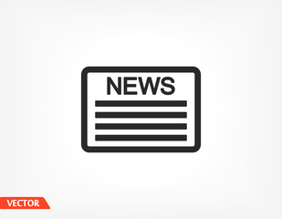 news icon Vector Eps 10 Lorem Ipsum Flat Design information daily business