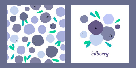 two templates with berries