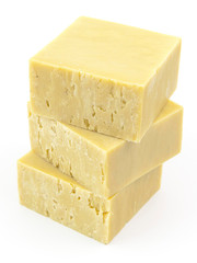 natural laurel soap on top of a white background.