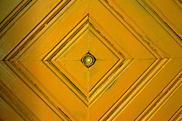 Yellow rectangles on the door